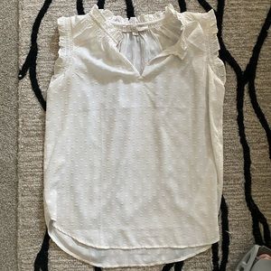 The loft sleeveless blouse with button
